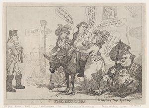 Die Abreise, 29. April 1784 von Thomas Rowlandson