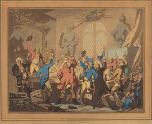 Das Abendessen von Thomas Rowlandson