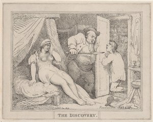 Die Entdeckung, Januar 1809 von Thomas Rowlandson