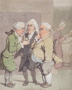 Die Konsultation des Arztes, 1815-1820 (Feder und Tinte und Aquarell über Graphit auf Papier)