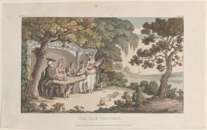 Die schöne Büßerin, aus Der Pfarrer von Wakefield von Thomas Rowlandson