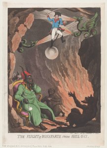 Die Flucht von Bonaparte aus Hell-Bay, 7. April 1803 von Thomas Rowlandson