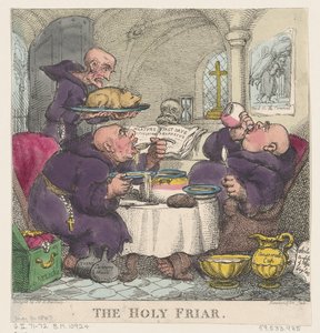 Der heilige Mönch, 6. Mai 1807 von Thomas Rowlandson
