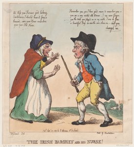 Der irische Baronet und seine Krankenschwester von Thomas Rowlandson