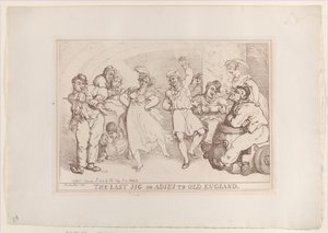 Der letzte Tanz oder Abschied von Alt-England, 20. Januar 1818 von Thomas Rowlandson