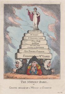 Der moderne Babel oder Riesen von einer Beweislast erdrückt, 11. April 1809