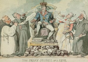 Der Geheimrat eines Königs, veröffentlicht 1815 (handkolorierter Stich)