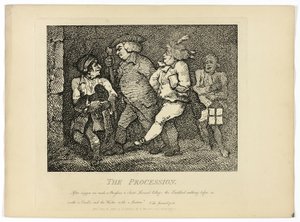 Die Prozession, aus Boswells Reise durch die Hebriden