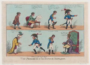 Der Fortschritt des Kaisers Napoleon, 19. November 1808 von Thomas Rowlandson