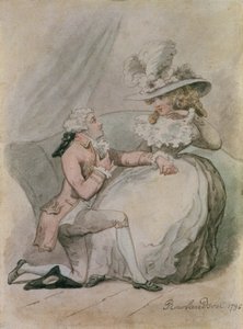 Der Antrag, 1796 von Thomas Rowlandson