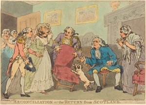 Die Versöhnung oder Die Rückkehr aus Schottland von Thomas Rowlandson