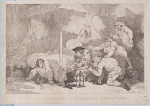 Die traurige Entdeckung des ungnädigen Lehrlings von Thomas Rowlandson