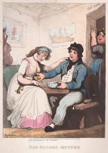 Die Rückkehr des Matrosen, 10. Oktober 1799 von Thomas Rowlandson