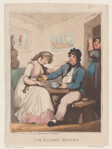 Die Rückkehr des Seemanns, 10. Oktober 1799 von Thomas Rowlandson