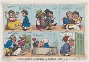 Die geheime Geschichte von Crim Con, Fig. 2 von Thomas Rowlandson