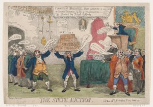 Die Staatsauktion von Thomas Rowlandson