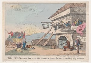 Die Zeiten - Oder Ein Blick Auf Das Alte Haus In Little Brittain - Mit Niemandem Gehen ..., 23. Januar 1784