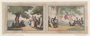 Der Kesselflicker und Schaukeln, 15. August 1800 von Thomas Rowlandson
