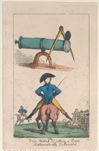 Die wahre Methode, ein Pferd zu sitzen, mathematisch dargestellt, 1809