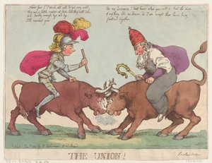 Die Union, 1. Januar 1801 von Thomas Rowlandson