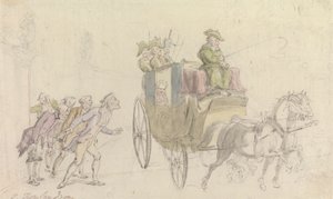 Der Pfarrer von Wakefield: Anwesenheit bei einem Edelmann von Thomas Rowlandson