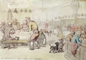 Das Wheatshief Eating House, Salisbury Court, Fleet Street von Thomas Rowlandson