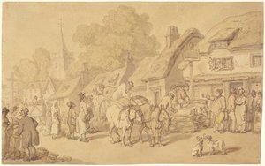 Der Woolpack Inn von Thomas Rowlandson