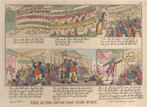 Dies ist das Haus, das Jack gebaut hat, 27. September 1809 von Thomas Rowlandson