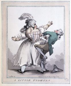 Tighten More - Drucke von Rowlandson, in "Das Korsett in Kunst und Moral vom 13. bis zum 20. Jahrhundert" von F. Libron und H. Clouzot von Thomas Rowlandson