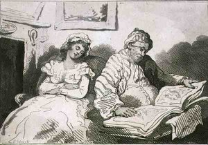 Es sind nicht nur Antiquitäten, die das Auge erfreuen von Thomas Rowlandson