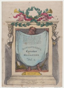 Titelseite, Rowlandsons Karikaturmagazin, Bd. 5, 1808 von Thomas Rowlandson