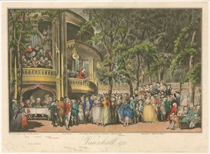 Vauxhall, 1732 von Thomas Rowlandson