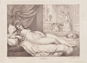 Venus von Urbino, 1799 von Thomas Rowlandson