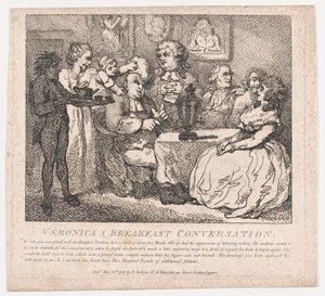 Veronica, ein Frühstücksgespräch von Thomas Rowlandson