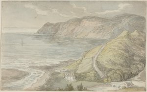 Blick vom Gasthaus in Lynton von Thomas Rowlandson
