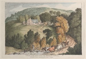 Ansicht der Kirche und des Dorfes St. Cue, Cornwall