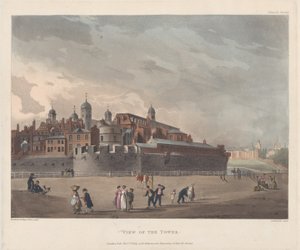 Blick auf den Turm, 1. Oktober 1809 von Thomas Rowlandson