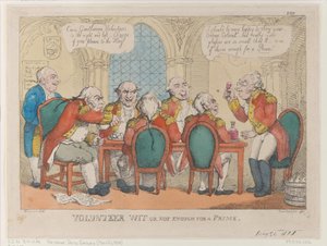 Freiwilliger Witz oder nicht genug für einen Premier, 21. Mai 1808 von Thomas Rowlandson