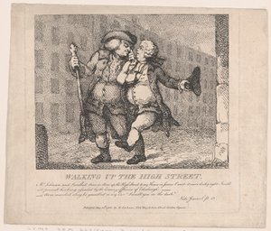 Die High Street hinaufgehen, Edinburgh Picturesque Beauties of Boswell, Teil der F..., 15. Mai 1786
