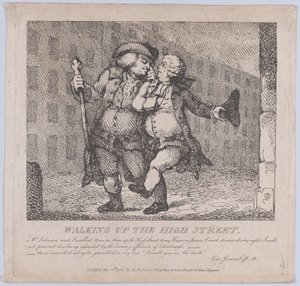 Die High Street hinaufgehen, Edinburgh, Malerische Schönheiten von Boswell, Teil F..., 15. Mai 1786 von Thomas Rowlandson