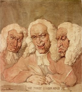 Wir drei Holzköpfe von Thomas Rowlandson