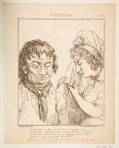 Weinender Le Brun Travestiert, oder Karikaturen der Leidenschaften, 21. Januar 1800