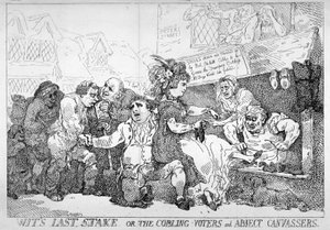 Wits letzter Einsatz von Thomas Rowlandson