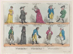 Wunder! Wunder!! Wunder!!!, [1. August 1809], Nachdruck von Thomas Rowlandson
