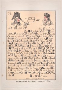 Yorkshire Hieroglyphen, Tafel 1, 8. März 1809