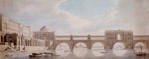 Vorgeschlagenes Design für eine Brücke über die Themse am Somerset House