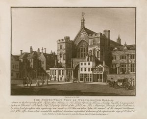 Die Nordwestansicht der Westminster Hall