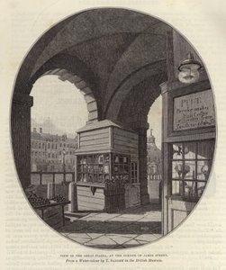 Blick auf die große Piazza an der Ecke der James Street von Thomas Sandby