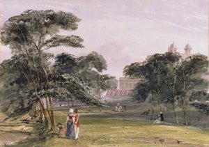 Figuren im Park unterhalb des Observatoriums, Greenwich, um 1850 von Thomas Shotter Boys