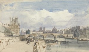 Le Pont Royal, Paris, ca. 1828